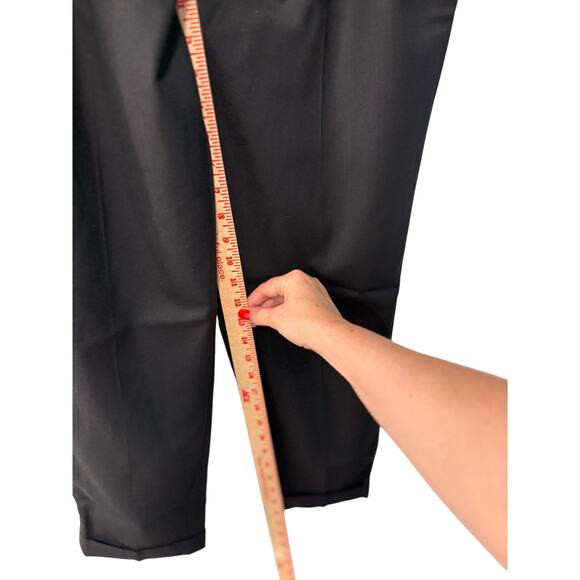 NWT! Nili Lotan 10 Slouchy $575 Virgin Wool Montana Dress Pants Pleated Black - Picture 11 of 13